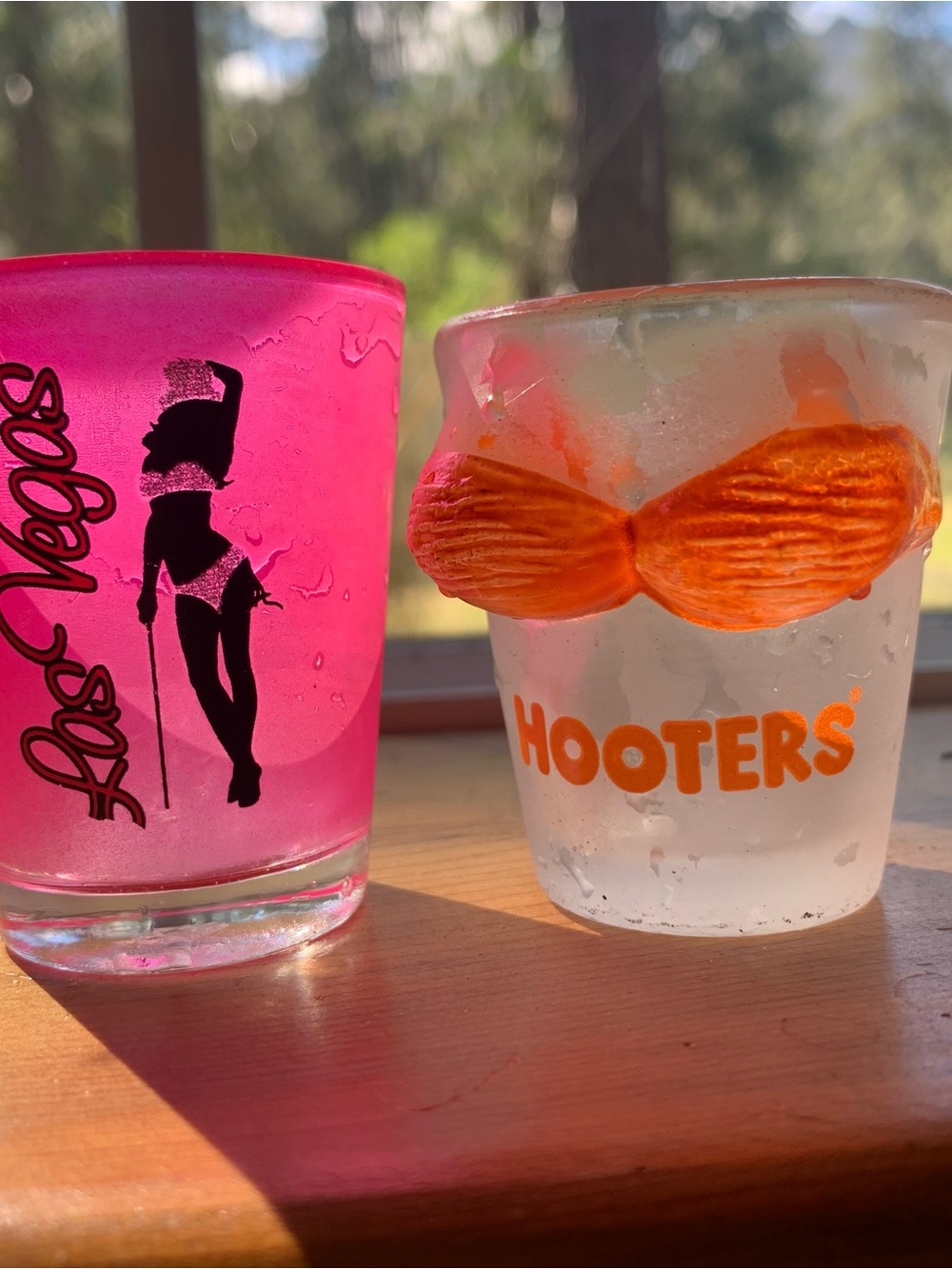 Vintage Hooters Shot glasses